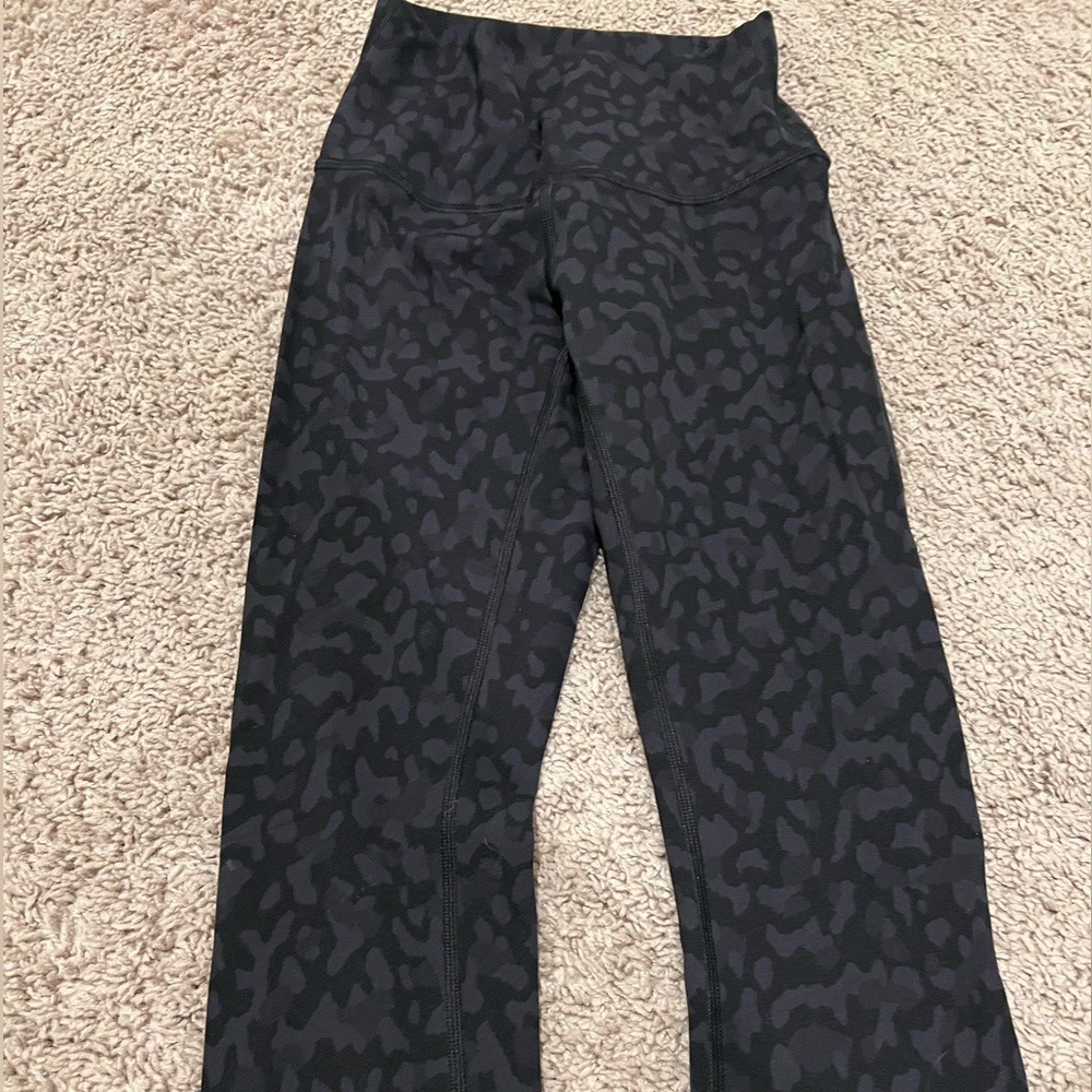Dark gray camo lululemon leggings size 2